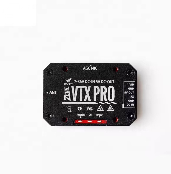 Hglrc Zeus Vtx Pro 1.6w 5.8g 40ch Pitmode 25mw 400mw 800mw 1.6w Adjustable Fpv Vtx Built-in Mic 7-36v for Fpv Long Range
