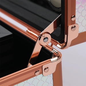 Estuche de tocador de <span class=keywords><strong>maquillaje</strong></span> personalizado, caja dura de belleza con luces integradas, espejo completo, proveedor al por mayor, novedad de 2023 - Product Image 6