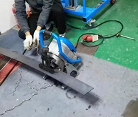 Machine à chanfreiner entièrement automatique ultra-légère ENKE, coupe haute précision, faible bruit, 380V 400KW, angle de plaque 3-35mm, vitesse 1,8m/min