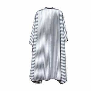 1 pièce Cape de barbier portable imperméable à motifs pour la coupe de cheveux, accessoire de coiffure (Noir Blanc) - Product Image 1