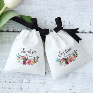 Wholesale Personalized Colorful Muslin Bag Custom Small Cotton <b>Drawstring</b> Bag <b>Pouch</b> for Shoes Dust-proof - Product Image 5