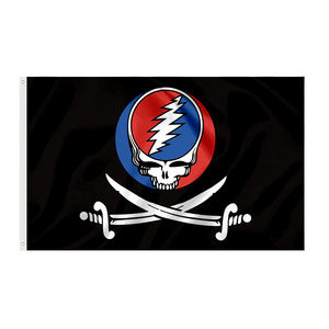 Personalizado Pequeño MOQ Entrega rápida Interior Exterior Banderas grandes 5X3ft Grateful <span class=keywords><strong>Dead</strong></span> Flags - Product Image 4