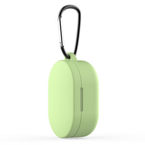 Funda protectora completa para auriculares inalámbricos Xiaomi Redmi <span class=keywords><strong>Airdots</strong></span> <span class=keywords><strong>3</strong></span>, 12 colores, funda de silicona transparente con gancho - Product Image 1