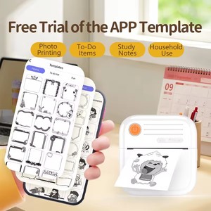 MINI Taşınabilir Termal Yazıcı Kablosuz Not Etiket Makinesi 200dpi Mürekkepsiz Cep Yazıcısı Telefon Notları Termal Kağıt - Product Image 5
