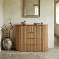 Armoire de rangement en bois moderne, meubles minimalistes, commode à 5 tiroirs, armoire de rangement de haute qualité au design classique et champêtre
