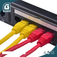 Gcabling 1U 2U Keystone sans outil Cat 6 5e Panneau de brassage réseau mural 24 ports Cat5e Cat6 UTP Ethernet LAN Cat6a