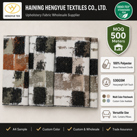 Tissu chenille patchwork en gros, multicolore, pour revêtement de canapé, tissu tissé lourd, OEM ODM personnalisé, certifié OEKO-TEX