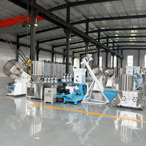 Mèo con chó vật nuôi thức ăn cá tôm nổi PELLET nguồn cấp dữ liệu máy đùn dây chuyền sản xuất với năng lực khác nhau - Product Image 4