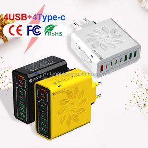 New PD USB <b>C</b> 4usb+4type-<b>c</b> Fast Charging PD Wall Mobile Phone <b>Adapter</b> for IPhone16 15 14 Pro Xiaomi - Product Image 3