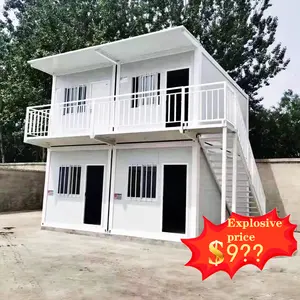 MH Luxury 20ft Prefabricated Houses With Kitchen Bathroom Black Container House With 1 2 3 Bedroom Hotel Use