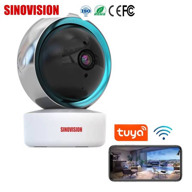 1080P HD WiFi IP Camera Infrared Night Vision Indoor Baby Monitor CCTV Auto Tracking Two Way Audio Cloud Memory Card Storage