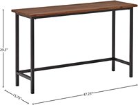 Table console industrielle