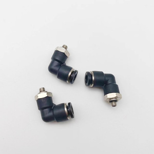 Conector Neumático de Conexión Rápida LJFLO, Rosca Macho 10-32 a Conexión Rápida en Codo de 90 Grados para Rutas de Gas de Laboratorio - Product Image 3