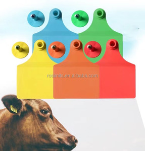 Nouvelles étiquettes d'oreille en plastique colorées personnalisées <span class=keywords><strong>YUSTON</strong></span> - Étiquettes d'identification du bétail gravées au laser pour bovins, moutons, porcs - Product Image 2