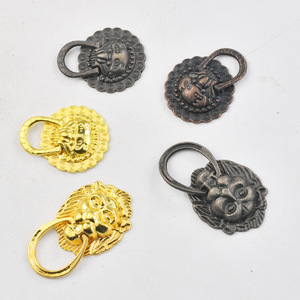 Poignées de meuble en alliage de zinc, design traditionnel, durables, pour armoire, tiroir, boîte à vin, tête de lion antique - Product Image 3