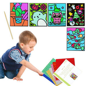 Bricolage créatif art en carton pour enfants jouets éducatifs <span class=keywords><strong>Montessori</strong></span> pour la <span class=keywords><strong>peinture</strong></span> dessin et Crafting-EN71 certifié - Product Image 5
