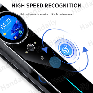 HanDaily 2025 <span class=keywords><strong>Nouvelle</strong></span> <span class=keywords><strong>Serrure</strong></span> de <span class=keywords><strong>Porte</strong></span> Intelligente IA avec NFC, Haut-parleur, Reconnaissance Faciale, Surveillance Vidéo, Interphone et Déverrouillage par Veine Palmaire Tuya - Product Image 4