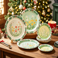 Assiettes en papier biodégradables épaissies jetables Modèle 020 Vaisselle en pulpe pour la maison Boîte de 10 pièces pour peinture, pique-nique et barbecue