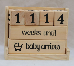 Wooden Vintage <strong>Perpetual</strong> <strong>Calendar</strong> Stylish Eternal <strong>Desk</strong> <strong>Calendar</strong> Flip Block Design | Perfect for Home or Office - Product Image 6