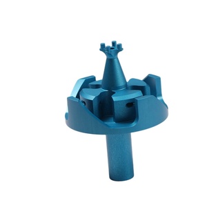 Componente Circular de Aluminio Mecanizado por CNC, Anodizado en Azul - Product Image 2