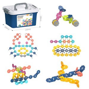 Novedad 2026: Caja de Almacenamiento Portátil DIY para Bloques de Construcción Modulares Infantiles y Juguetes de Copos de Nieve - Product Image 3