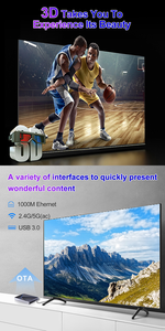 กล่องรับสัญญาณ H96 MAX STB 4K สตรีมมิ่งมีเดียเพลเยอร์ สมาร์ท OTT พรีเมียม ระบบปฏิบัติการ Google Android 12 กล่องทีวี สหรัฐอเมริกา ฝรั่งเศส เยอรมนี สหราชอาณาจักร จัดส่งฟรี - Product Image 6