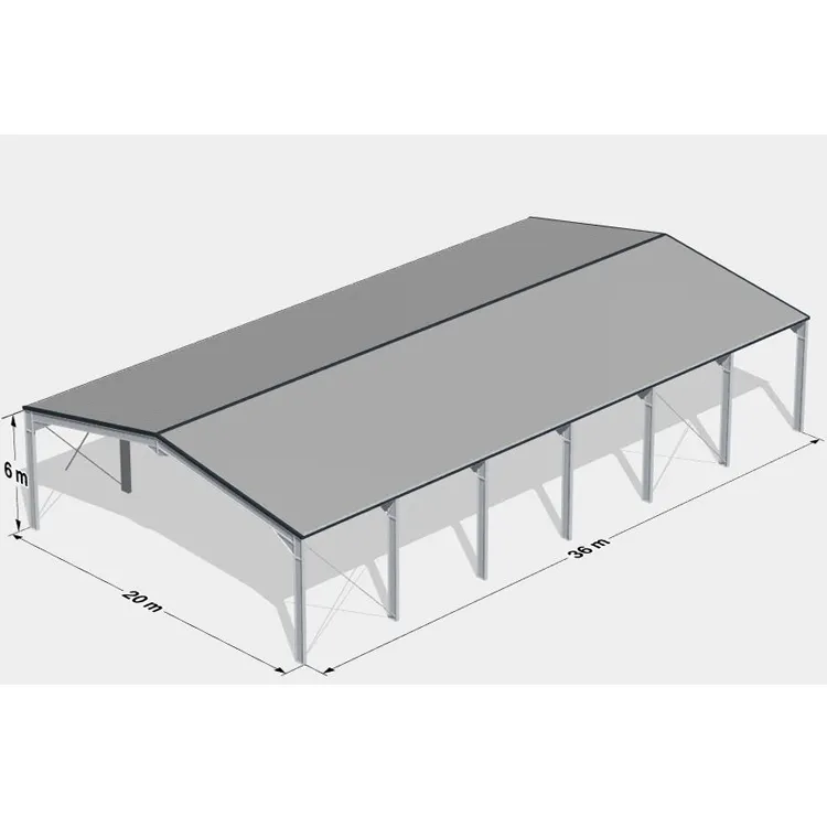 EN1090 metal with CE certificate warehouse metallic roof structure