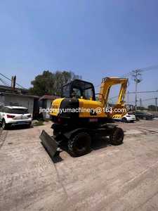 Excavadora de Ruedas Hyundai R60W-7 Usada, Mini Excavadora Hyundai 60w Usada con el Mejor Precio, Excavadora Usada Original de Corea en Venta - Product Image 3