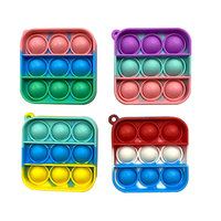 Porte-clés anti-stress innovant en forme de bulle pour la lutte contre les rats - Mini porte-clés en silicone à presser fabriqué en Chine Modèle MS-YSK-01
