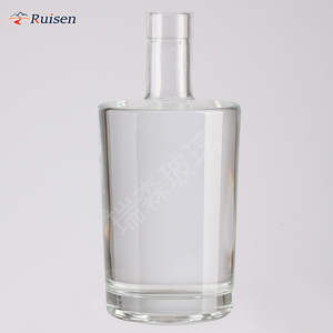 Bán buôn 2024 thiết kế mới lạ chai thủy tinh 700ml <span class=keywords><strong>Vodka</strong></span> Brandy chai thủy tinh - Product Image 6