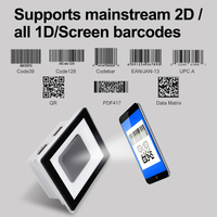Lecteur de code Qr avec lecteur de code Qr pour distributeur automatique Plc Haut-parleur vocal Wink Panneau thermique Clavier Flap Qr-code Reader