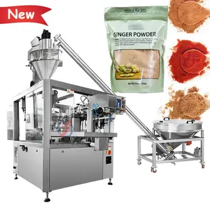 High speed automatic stand up zipper bag chilli powder packaging machine spice powder pouch packing machine