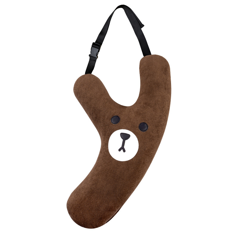Coussin ours en peluche en forme de Y (sous vide)