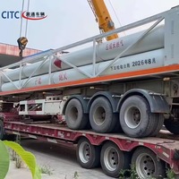 Semi-remorque cascade à quatre essieux en acier haute résistance pour cylindres GNC, remorque de camion poids lourd, corps de réservoir de stockage de gaz naturel
