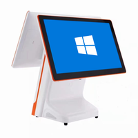 Sistema POS Android Económico de 15.6 Pulgadas, CPU Intel de 2.0GHz, 4G/WiFi/NFC, Bluetooth 5.2, Pantalla Táctil, Máquina de Punto de Venta para Restaurantes