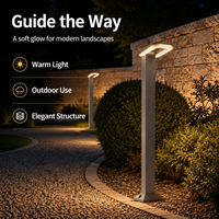 Lampe de chemin LED moderne d'extérieur 800 mm, étanche, en aluminium, pour jardin, allée, porche, appartement, décoration paysagère