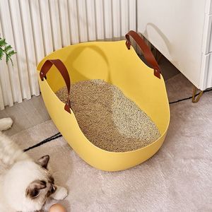 <b>Extra</b> <b>large</b> portable litter <b>box</b>, fully open design, splash-proof, huge litter <b>box</b> for cats and cats. - Product Image 3