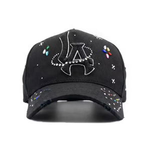 หมวกแก๊ปแบบ Snapback 5 แผง ผ้าซาตินบุด้านใน ทรง A-Frame  วัสดุหนังกลับ  พร้อมชิป NFC  รุ่น G5 Barbas  ขายส่ง  หมวก SCREAM - Product Image 1