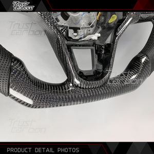 Volant sport en fibre de carbone personnalisé pour Volkswagen Golf MK8 Passat 2020-2025 Atlas Jetta GTI GTD GLI ID4 Tera T-ROC - Product Image 4