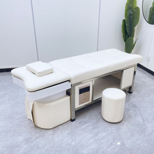Matériel de spa capillaire japonais personnalisable pour salon, table de lavage capillaire pour <span class=keywords><strong>massage</strong></span> thaïlandais, fauteuil de <span class=keywords><strong>massage</strong></span>, <span class=keywords><strong>lit</strong></span> de shampoing pour thérapie capillaire aquatique - Product Image 5
