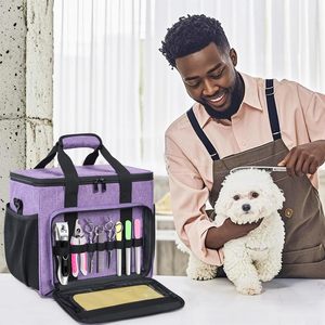 Bowl Toothbrush Scissors Comb Nail Clippers Multifunction 8 in 1 Cat Dog Pet Grooming <b>Kit</b> <b>Tool</b> <b>Bag</b> Dog Grooming Set - Product Image 1