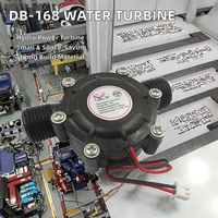 Micro-générateur hydroélectrique en plastique OEM DB-168, turbine à eau DC5V, charge de batterie, énergie hydroélectrique, filetage mâle G1/2, capteur 150mA