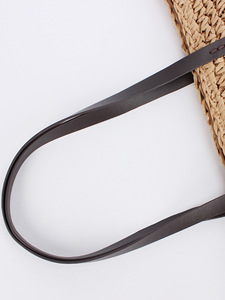 Bolso de Mujer Mori Photo de Gran Capacidad, Tejido con Cuerda de Papel, Cierre de Cremallera, Doble Asa de Hombro, Color Sólido, Tanjing - Product Image 2