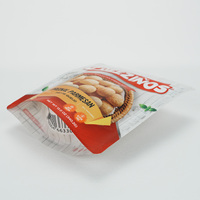 Sachet personnalisé refermable à fermeture éclair pour produits de la mer surgelés (crevettes, palourdes, crabes, calmars) avec logo