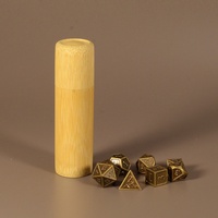 Dés polyédriques en métal, dés multi-usages adaptés à divers jeux de société, à usage unique pour les jeux de comparaison de tailles de fête