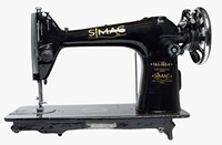 Machine à coudre industrielle à point droit SIMAC pour la fabrication de vêtements et la couture, provenant d'un fournisseur indien