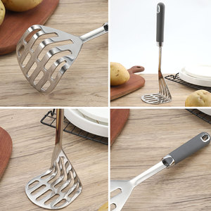 Triturador y Espremedor <span class=keywords><strong>de</strong></span> Patatas <span class=keywords><strong>de</strong></span> Acero Inoxidable, Antiadherente, <span class=keywords><strong>para</strong></span> <span class=keywords><strong>Alimentos</strong></span> - Product Image 3