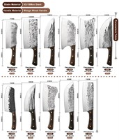 Couteau à découper à lame pleine, forgé à la main, en acier au carbone de haute qualité, pour la découpe de viande et de os, outil de cuisine pour chef boucher