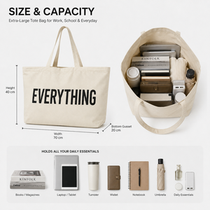 Bolsas de Compra Personalizadas Extra Grandes de Polialgodón con Logotipo, Venta al por Mayor para Mercados de Agricultores, Comercio Minorista y Promociones - Product Image 5