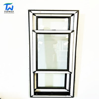 Ventanas Corredizas Verticales de Aluminio TW con Doble Acristalamiento, Diseño Moderno, Cortina Tipo Louver, Función Insonorizante para Apartamentos y Villas